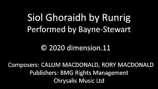 SIOL GHORAIDH by Runrig, BAYNE-STEWART cover