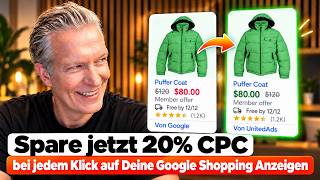 Sparen Sie jetzt 20% CPC bei jedem Klick auf Ihre Google Shopping Anzeigen mit G
