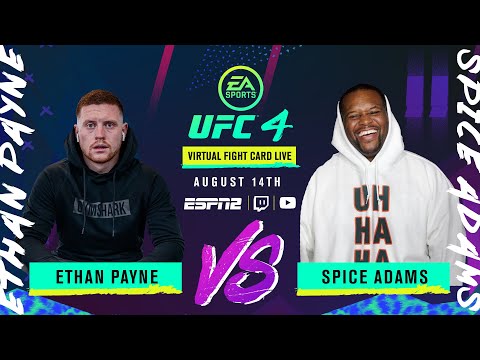 Ethan Payne (Behzinga) Vs. Spice Adams | EA SPORTS UFC 4 Virtual Fight Card LIVE