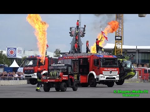 [Interschutz 2015] Die Rosenbauer "STUNT-SHOW" (Neufahrzeuge) & der neue PANTHER | [F]