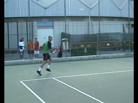 Manolo Jorquera entrenando durante un torneo