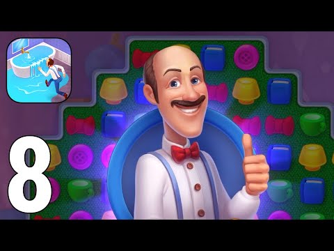 Homescapes Gameplay Walkthrough Part 8 [iOS/Android Games]