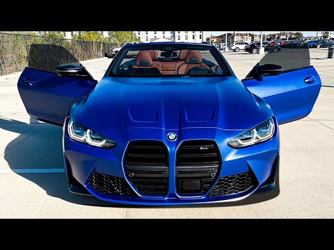 2022 BMW M4 Competition Convertible G83 Walkaround Visual Review + Exhaust Sound