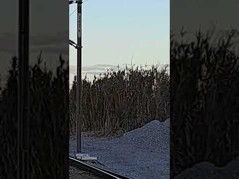 Passagem dum comboio Medway pelo Setil, procedente da Linha de Vendas Novas.