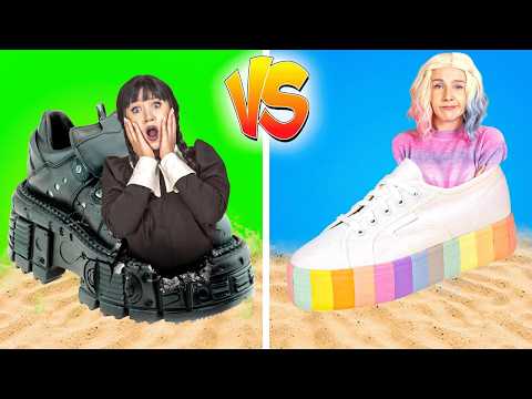 Next-Level Feet Hacks 🦶✨ | Wednesday & Enid’s Hack War