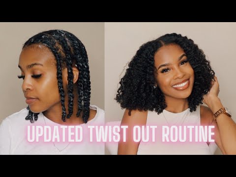 MY UPDATED TWIST OUT ROUTINE | STRETCHED TWISTS...