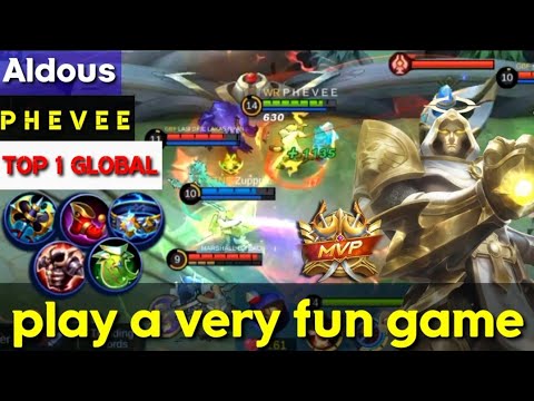 play a very fun game [Top 1 global aldous ]P H E V E E - mobile legends
