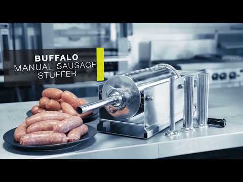 Make the Perfect Sausage with the Buffalo Manual Sausage Stuffer (G789)