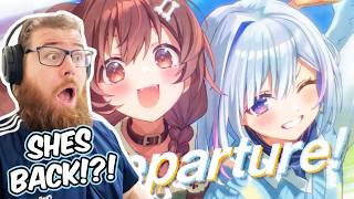 Korone & Kanata "Departure" (Cover) | Laverick Reacts