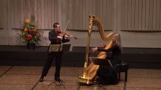 Joseph Lin and Katerina Englichová perform Saint-Saëns, Fantasy for Violin and Harp,