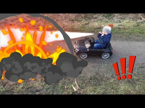 New Car Pretend Play Ride On Car Fun With Dom and Alex Funny stories for Kids
