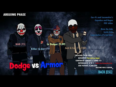 Payday 2 - Dodge Vs Armor In A Nutshell