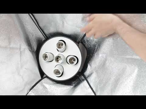 Сборка софтбокса Prolighting на 5 ламп