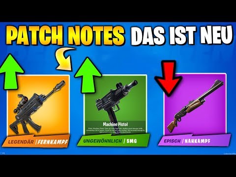 Patch Notes LEAKED 😮 Waffen Balancing und alle Änderungen | Fortnite Deutsch