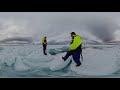 360 Video Of ROV Deployment From An Ice Floe In The Canadian Arctic Archipelago