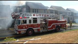 Sutton, Ma condo unit goes up in flames. Smoke seen from miles away