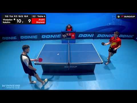 09:30 Vladyslav Kaluhin - Andrii Shamrai 27.07.2023 TT Euro.Cup Ukraine Star. TABLE 4