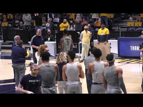 BlueGoldNews.com: WVU Mens Basketball Gabe Osabuohien Senior Day 3/6/21