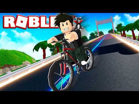 LOKIS PILOTANDO A BICICLETA A JATO | Roblox - Bike Downhill