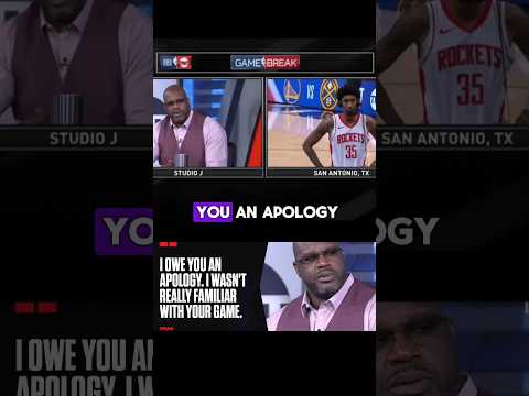 SHAQ MEME ORIGINAL: "I owe you an apology, I wasn't really familiar with your game." 😂😂😂 #shaq