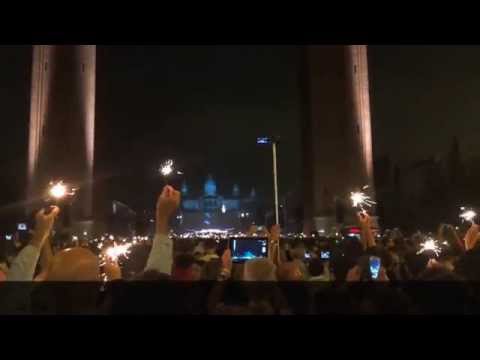 "I am a Catalan" Speech at the Fireworks at La Merce 2014 | Barcelona