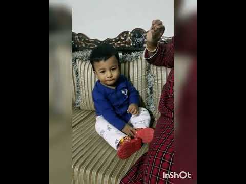 Aansh First time eating chocolate