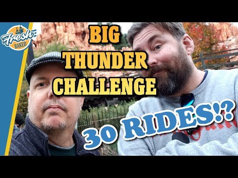 Big Thunder Mountain every seat challenge | 30 rides in one day with Adam the Woo!
