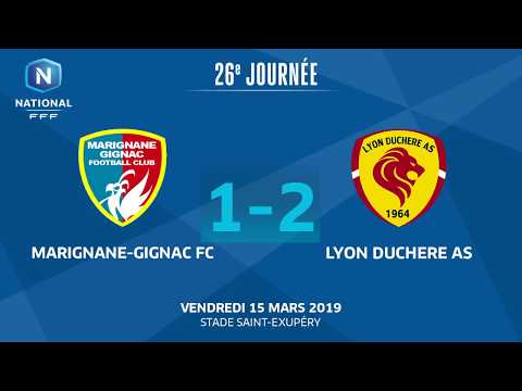 J26 : Marignane-Gignac FC - Lyon Duchère AS (1-2), le résumé I National FFF 2018-2019