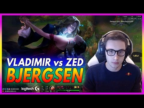 433. Bjergsen Vladimir vs Zed  Mid - March 19th, 2017 - Patch 7.5 Season 7