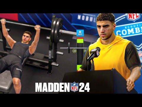 Madden 24 Superstar Mode - Player Creation + Draft Combine!