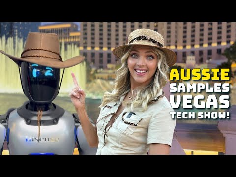 #BUSHBARBIE HAS A ROBOT DANCE-OFF AT THE #CES LAS VEGAS TECH EXPO!