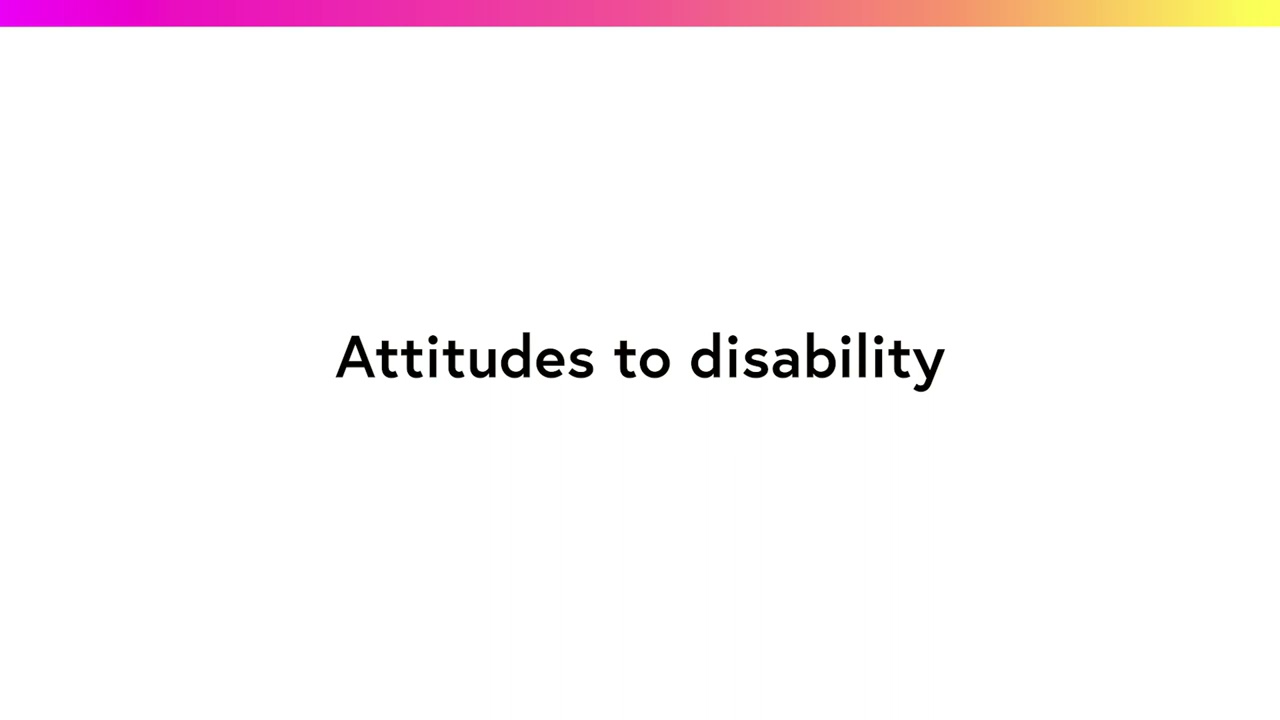 Attitude to disability