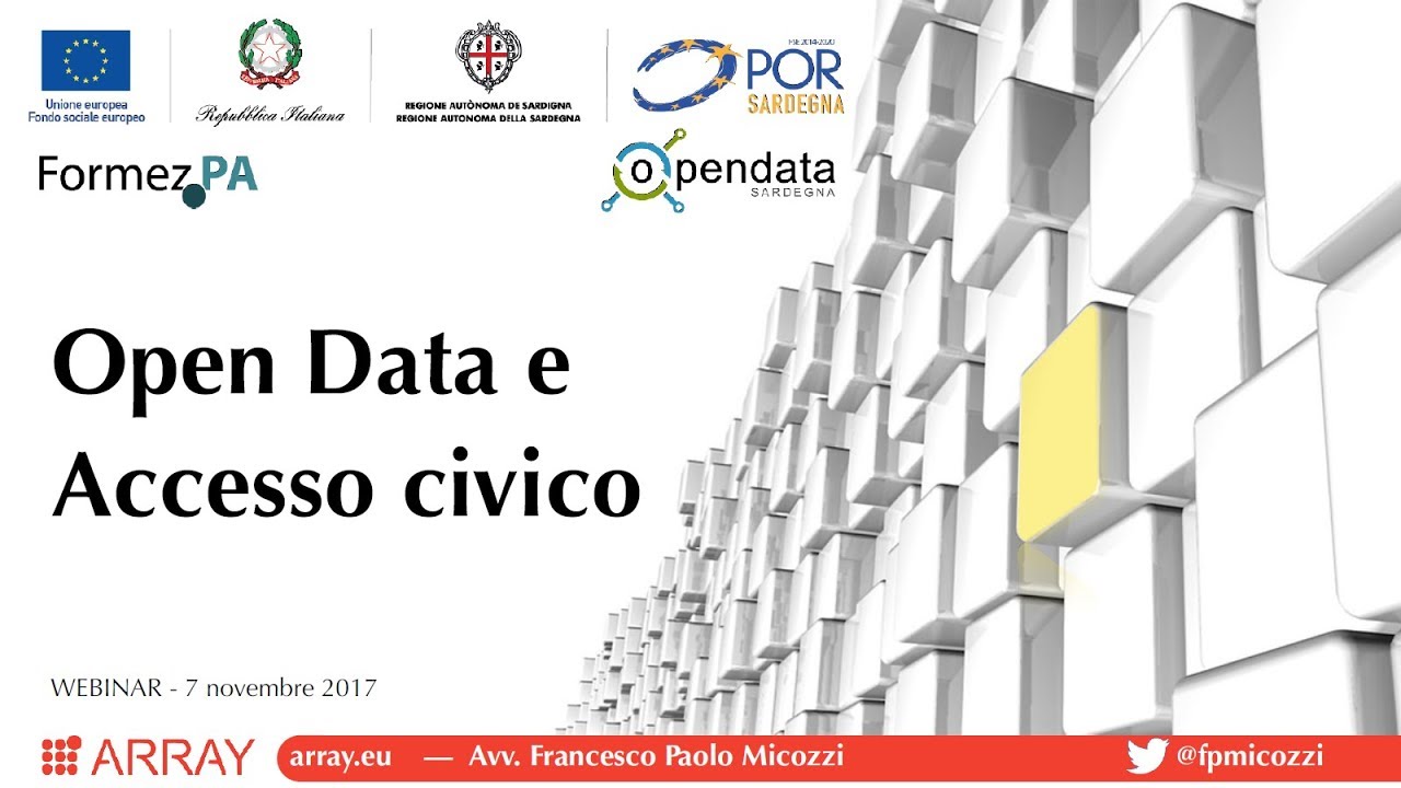 Open data e accesso civico