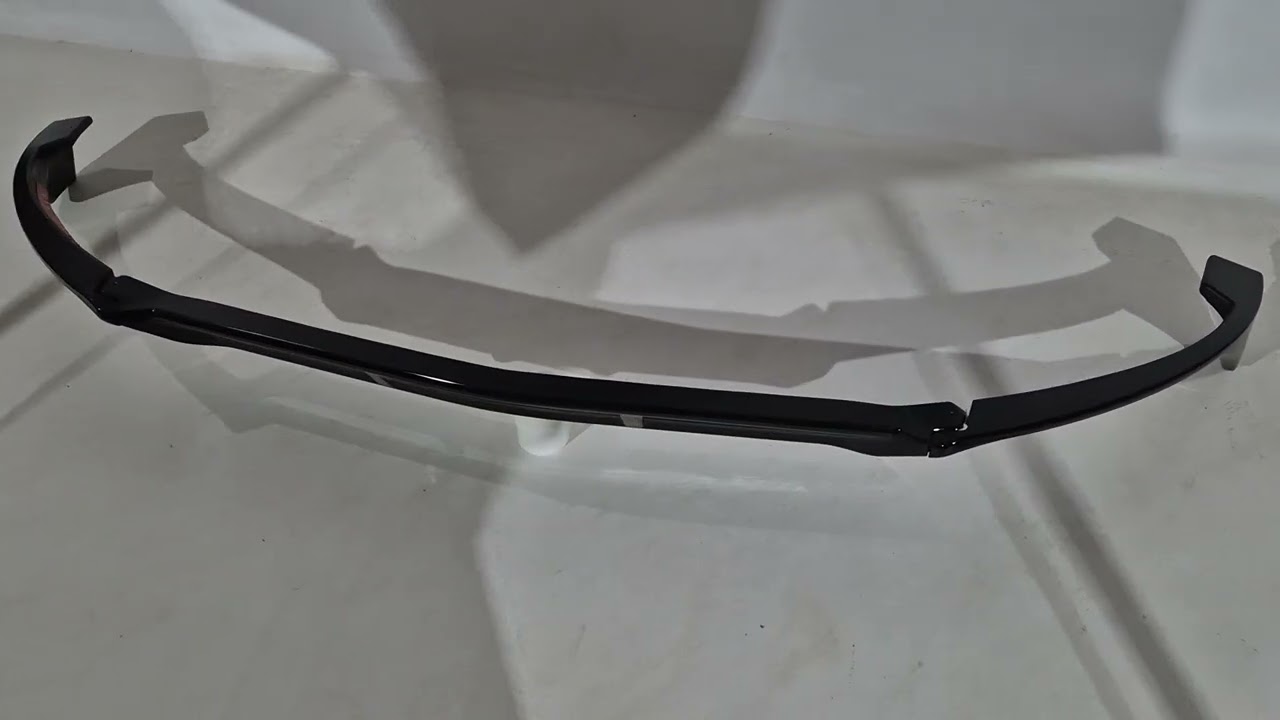 Накладка на передний бампер DPT V1 (2014-2018, только для AMG-Line, Черный Глянец) Video 1