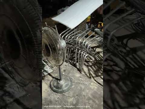 Rectangular stainless steel dining table chair set