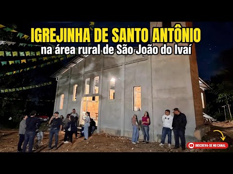 Visita a Igrejinha Santo Antônio na área rua em São João do Ivaí, norte do Paraná!