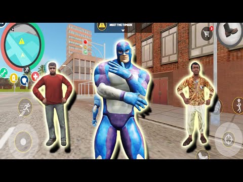 Rope Hero Vice Town jumped into the sea with his car because my car was on fire.