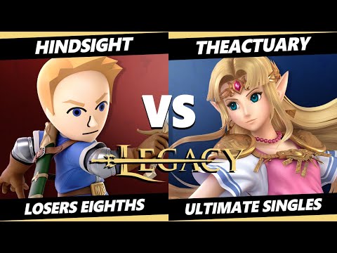 Legacy 1 Top 8 - Hindsight (Mii Swordfighter) Vs. TheActuary (Zelda) SSBU Ultimate Tournament