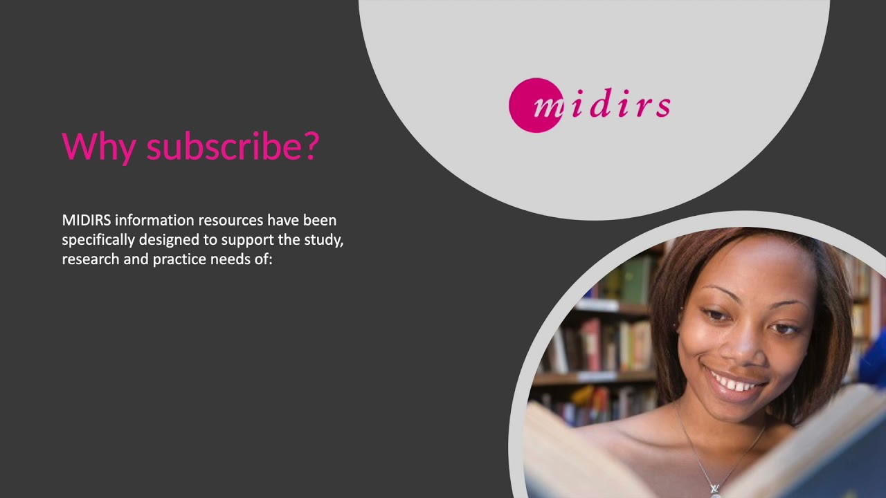 How a MIDIRS subscription benefits you