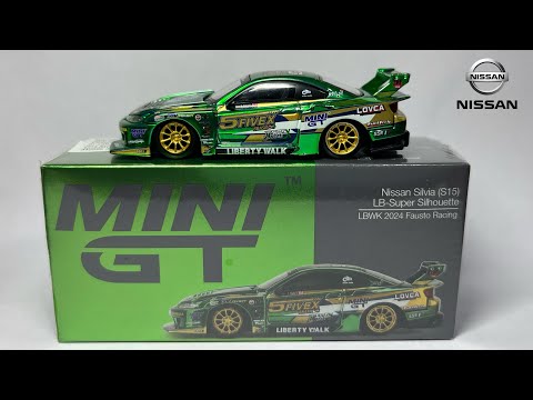 Unboxing the Mini GT Nissan Silvia S15 Liberty Walk – Fausto Racing Green Chrome 🤯| OGTOX Unboxing