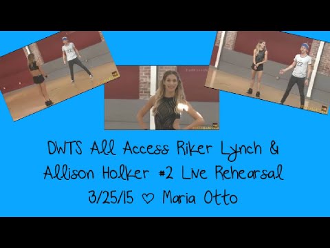 DWTS All Access Riker Lynch & Allison Holker #2 Live Rehearsal 3/25/15 | Maria Otto