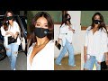 Ileana D Cruz Was Seen Wearing Wide Leg Denims Oversized White Shirt Bollywood Media Feed