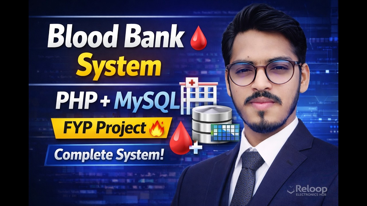 Online Blood Bank Management System in PHP & MySQL | Complete FYP Project | By M junaid Qazi