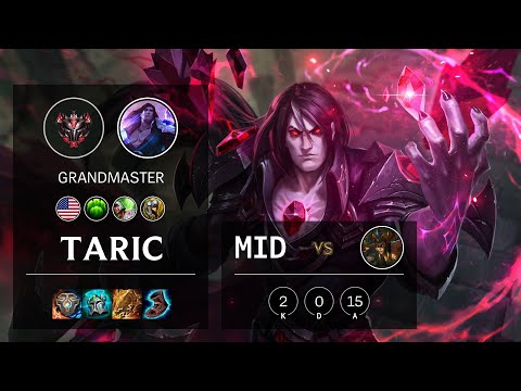 Taric Mid vs Cassiopeia - NA Grandmaster Patch 10.21