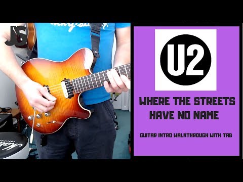 U2 - Where The Streets Have No Name guitar lesson
