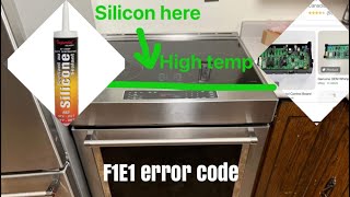 Kitchenaid oven F1e1 error code and repair