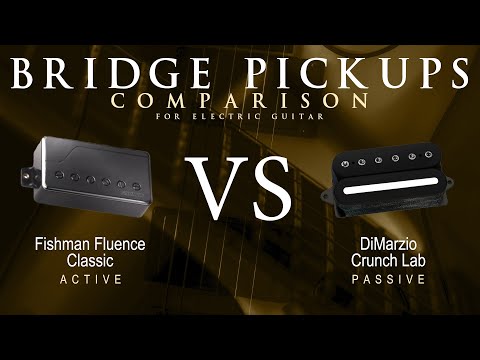 Fishman FLUENCE CLASSIC vs DiMarzio CRUNCH LAB - Bridge Guitar Pickup Comparison Tone Demo