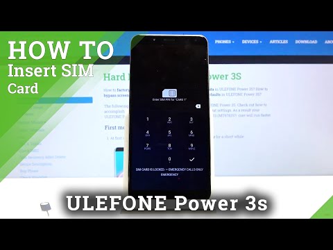 How to Insert SIM Card to ULEFONE Power 3s – Find SIM Card Slot