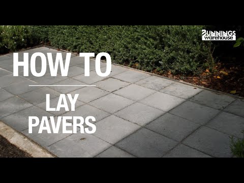 How To Lay Pavers - Bunnings Warehouse