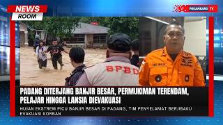 Banjir Besar Kepung Kota Padang, Warga Terjebak